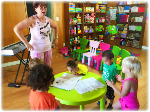 Music lesson at Glukhova Russian Child Daycare